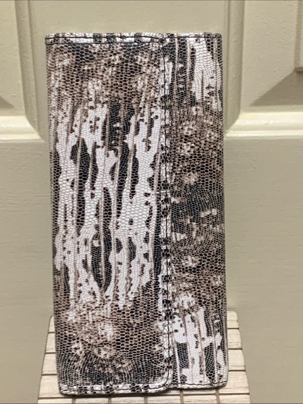 HOBO Snake Print Leather Wallet